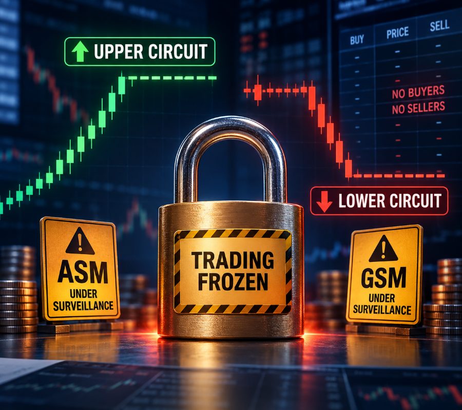 circuit limits, upper circuit, lower circuit, ASM, GSM, surveillance, liquidity