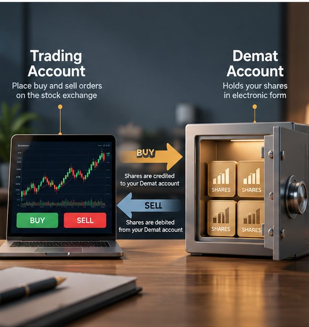demat account, trading account, beginners, brokerage charges, BSDA