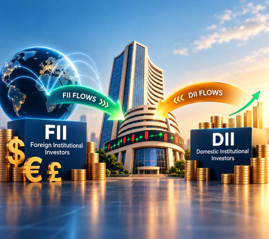 fii buying today, fii selling, fii purchase today, dii, foreign investors