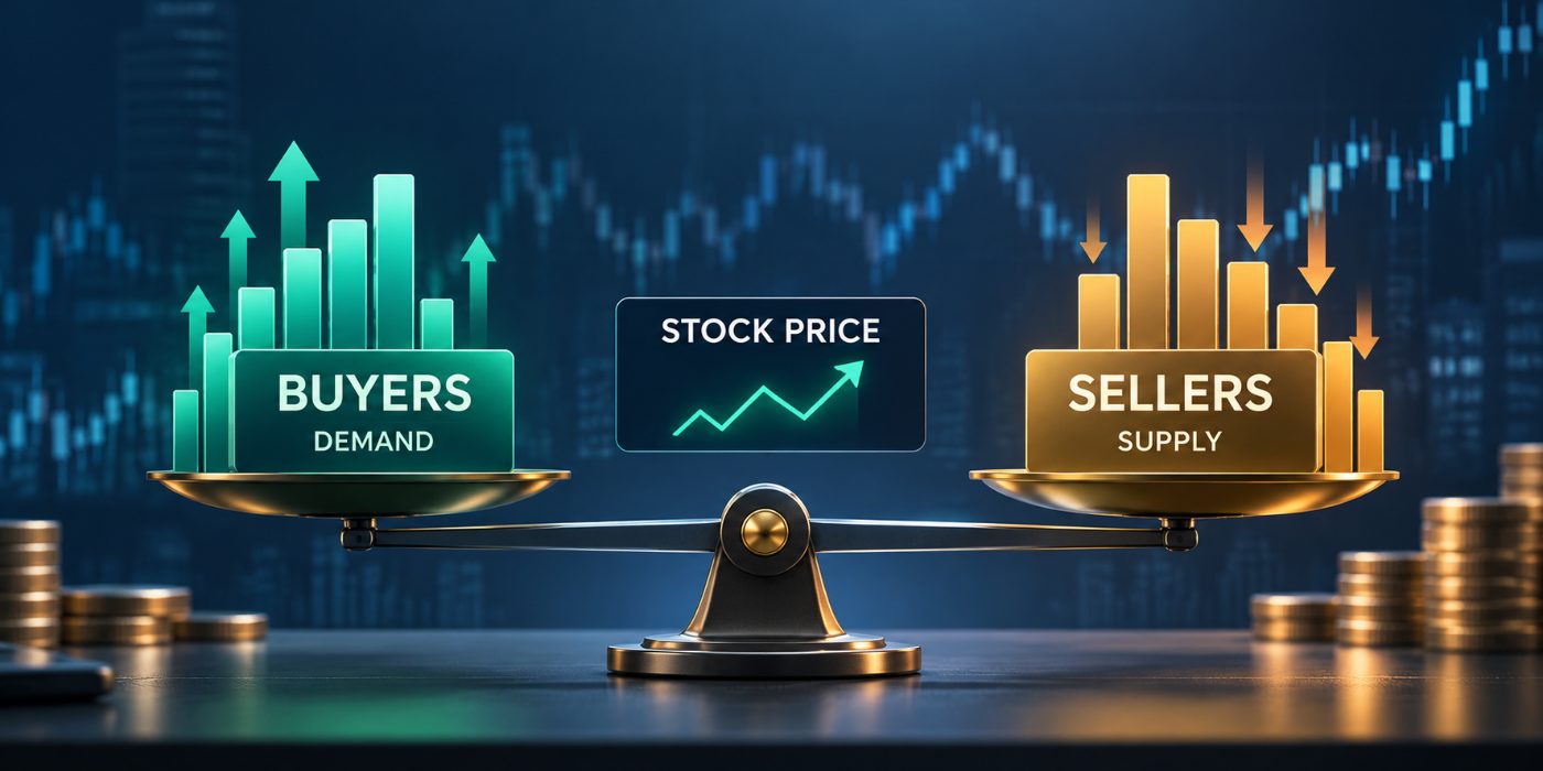 stock price, demand and supply, order book, how the market works, beginners