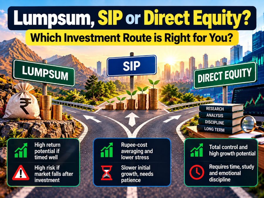 Lumpsum vs. SIP vs. Direct Equity: