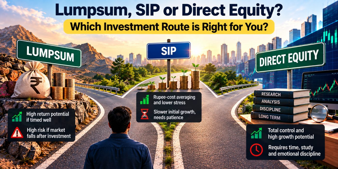 Lumpsum vs. SIP vs. Direct Equity: