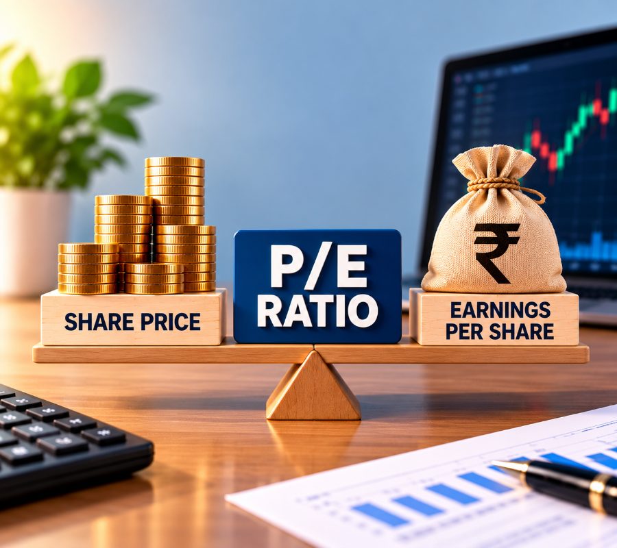 P/E ratio, valuation, EPS, fundamental analysis, financial ratios