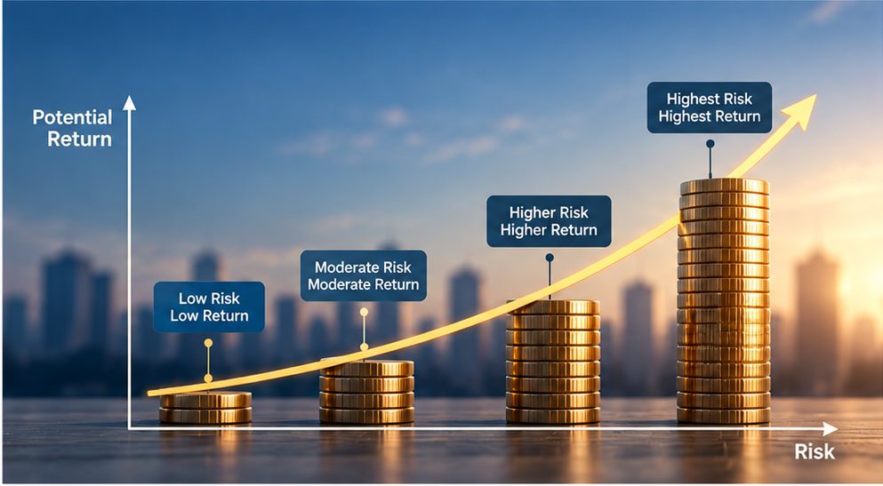compounding, risk and return, long-term investing, beginners, rule of 72
