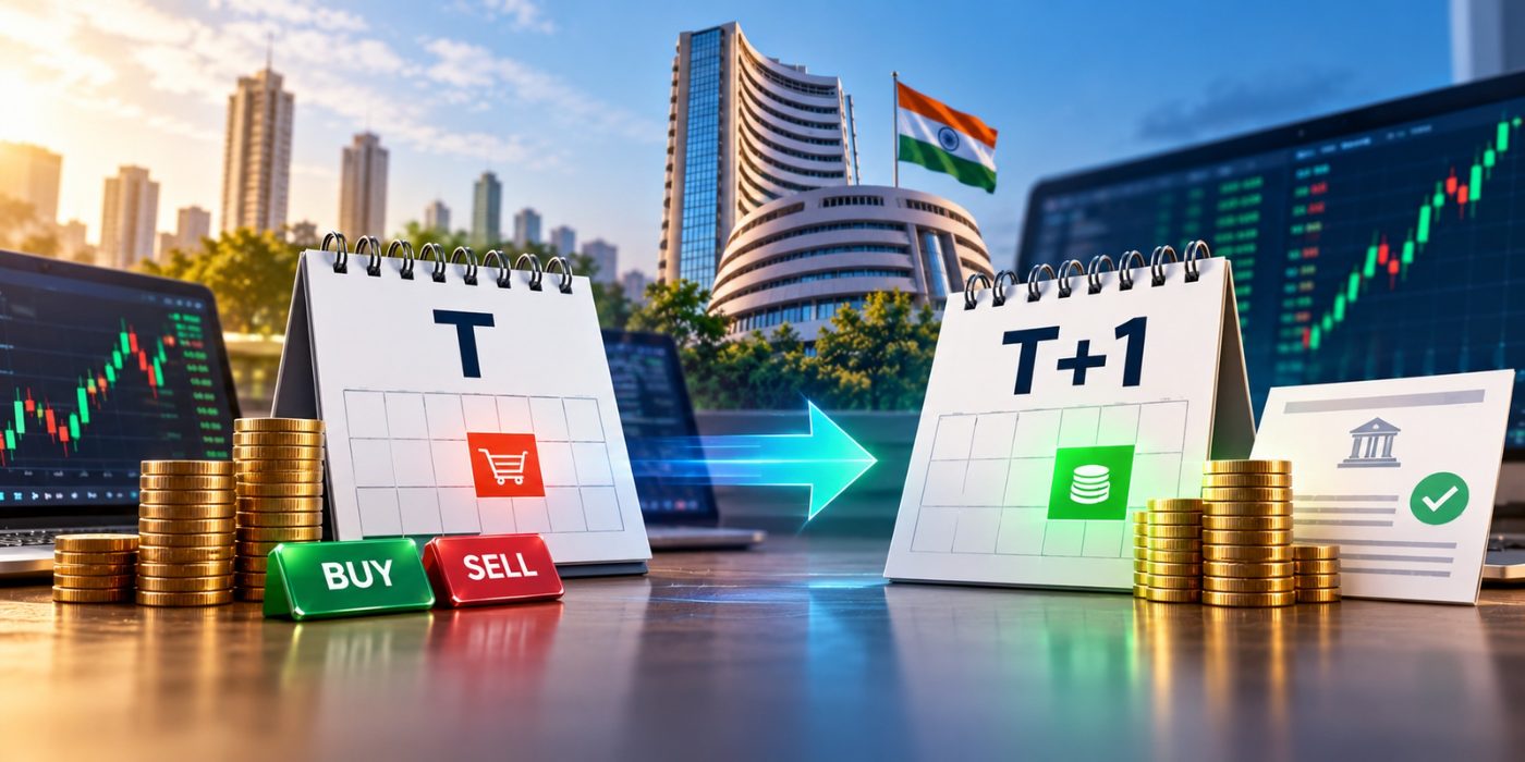 T+1, T+0, settlement, demat account, how the market works