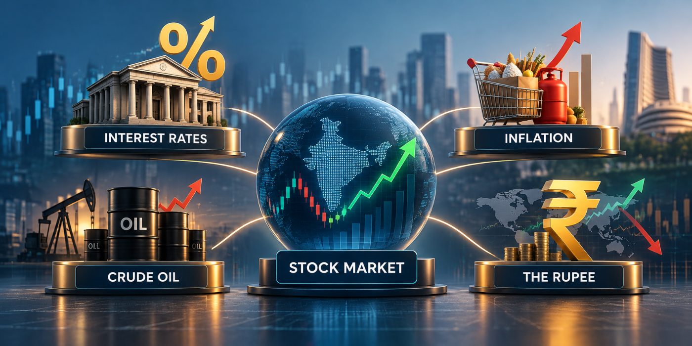 interest rates, inflation, crude oil, rupee, macro, beginners
